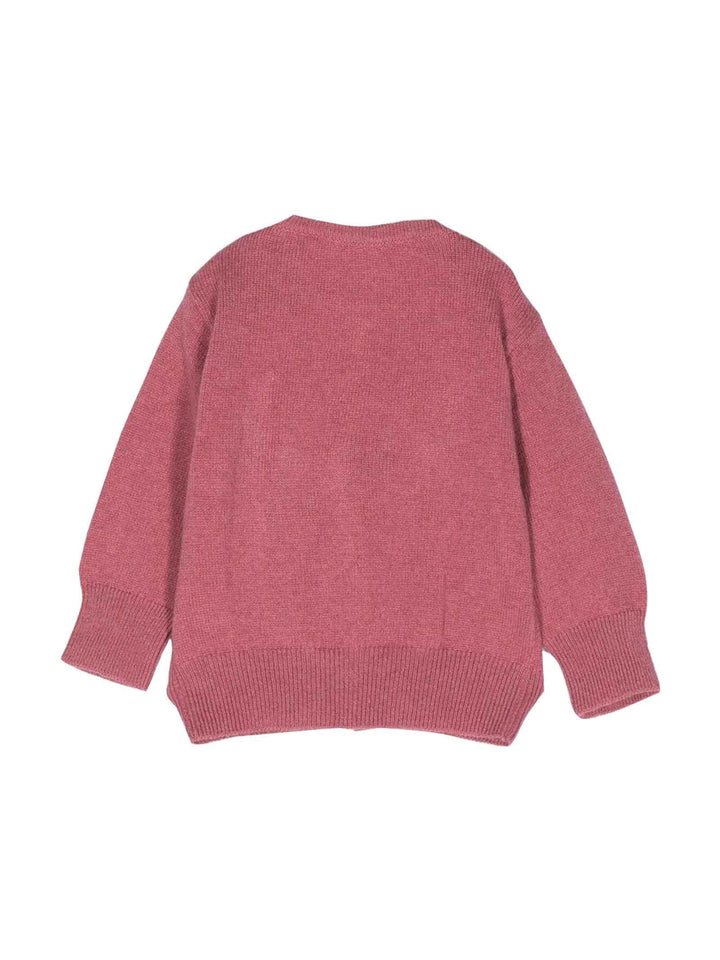 Cardigan rosa neonato unisex
