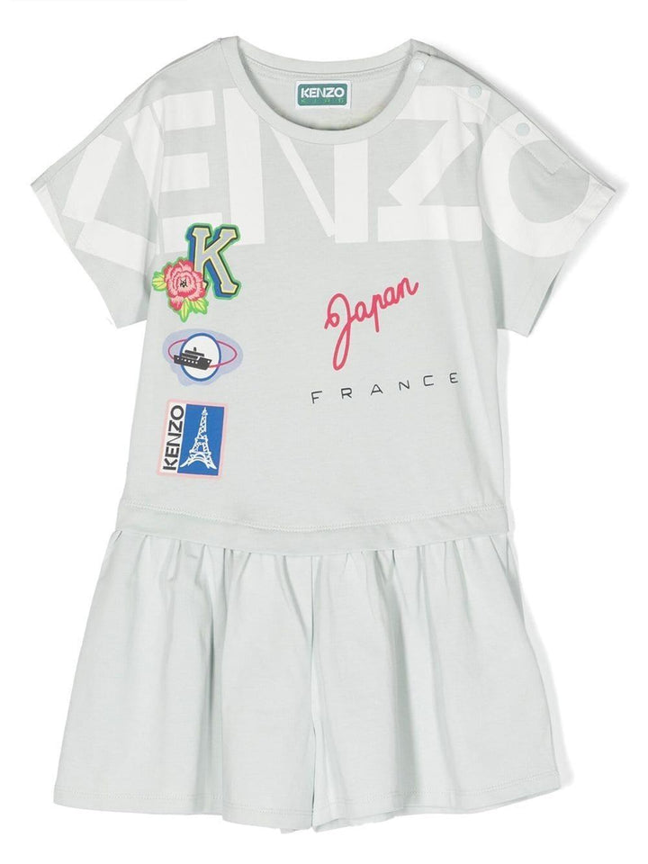 Tuta blu bambina K14250 791 KENZO KIDS 