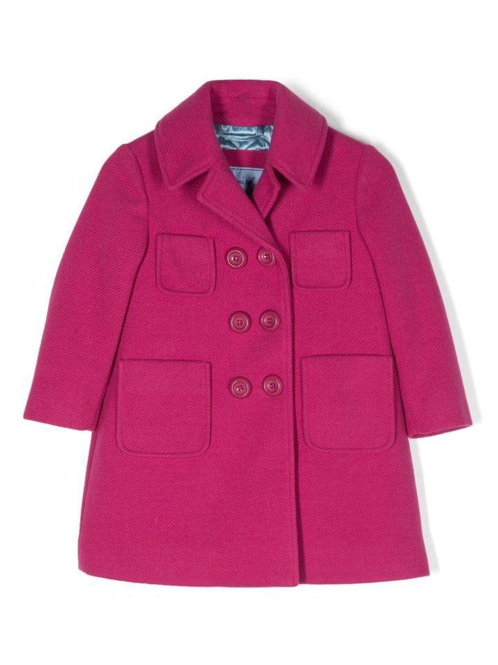 Cappotto fucsia bambina