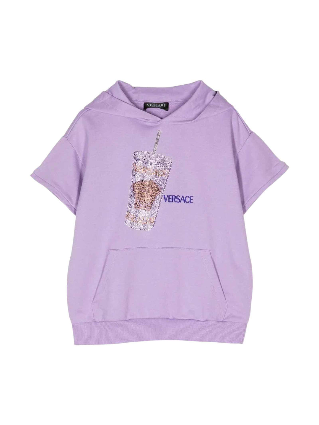 Felpa lilla bambina 10080161A06476 2L690 VERSACE 