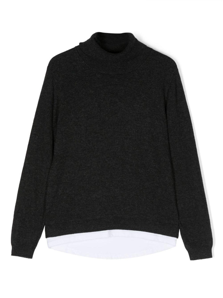 Maglione grigio antracite bambino