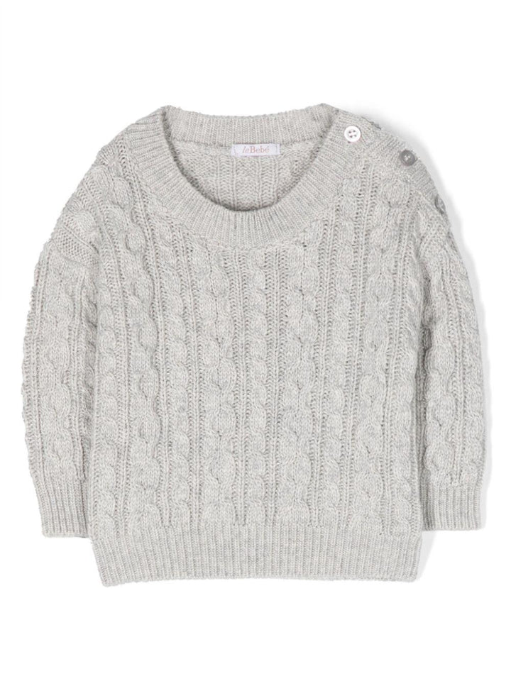 Maglione grigio neonata