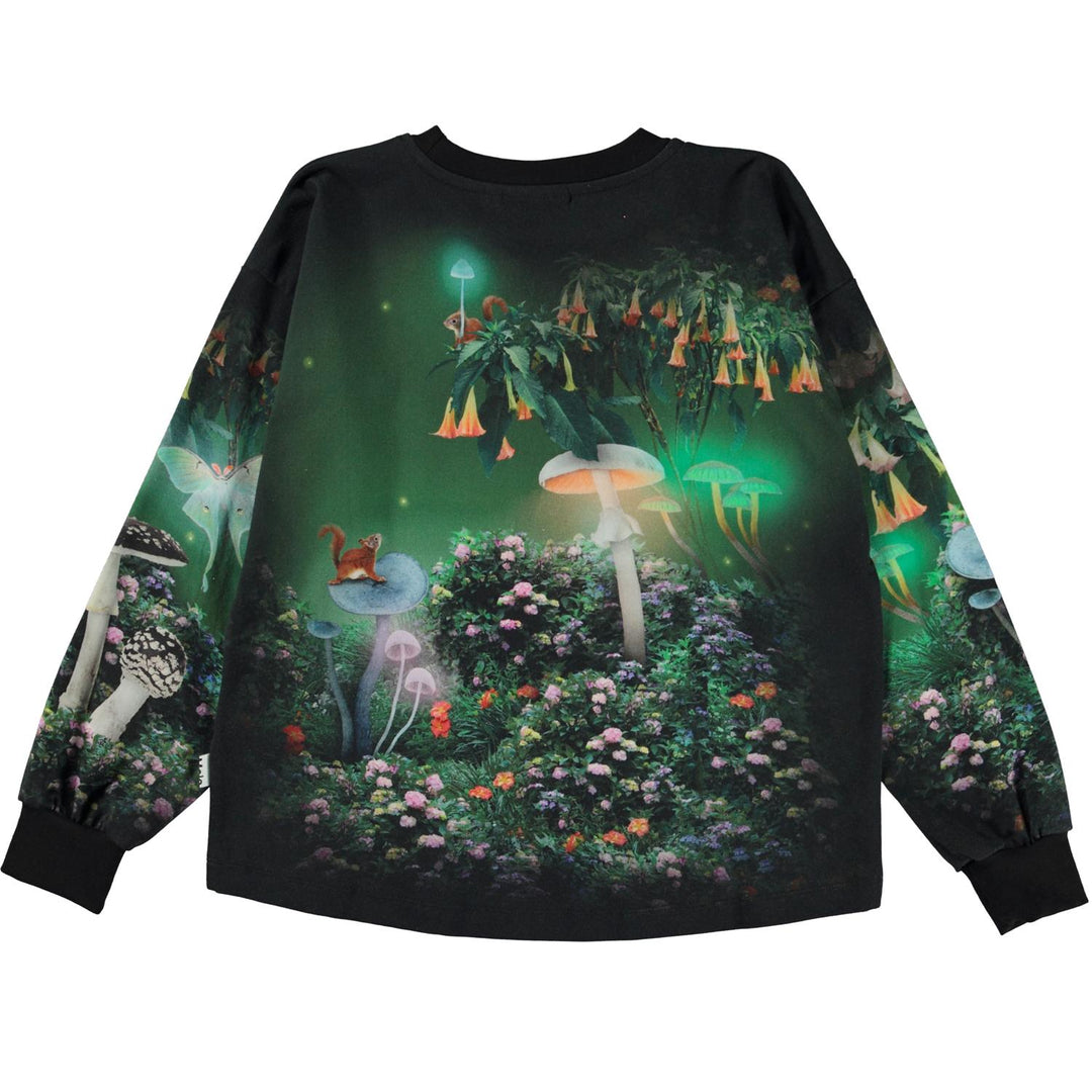 Felpa multicolor bambina con stampa fronte e retro