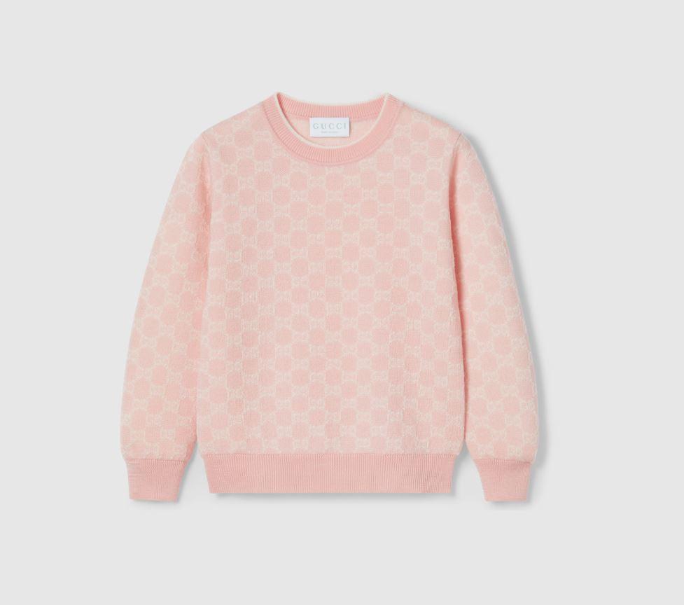 maglia rosa bambina 834349XKEZO 5012 GUCCI KIDS 