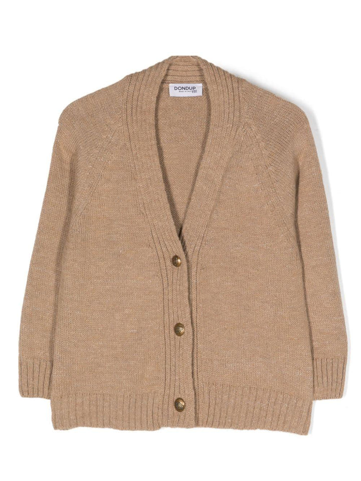 Cardigan beige bambina