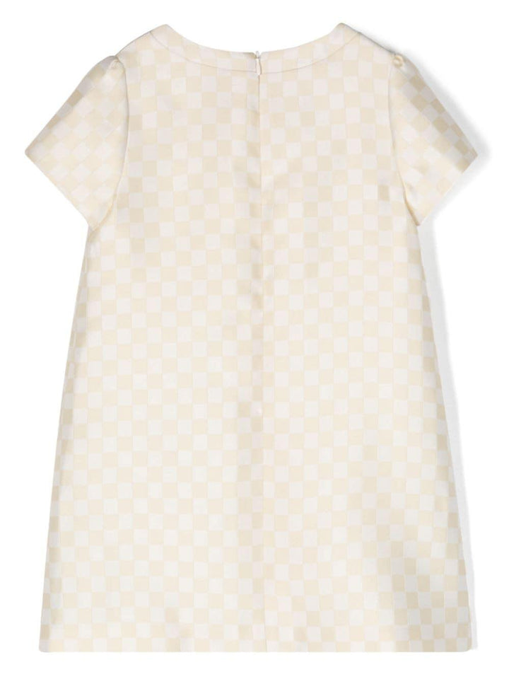 Abito beige/bianco bambina
