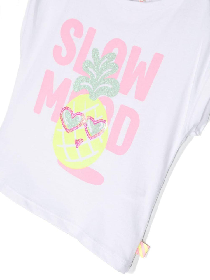 T-shirt neonata bianca