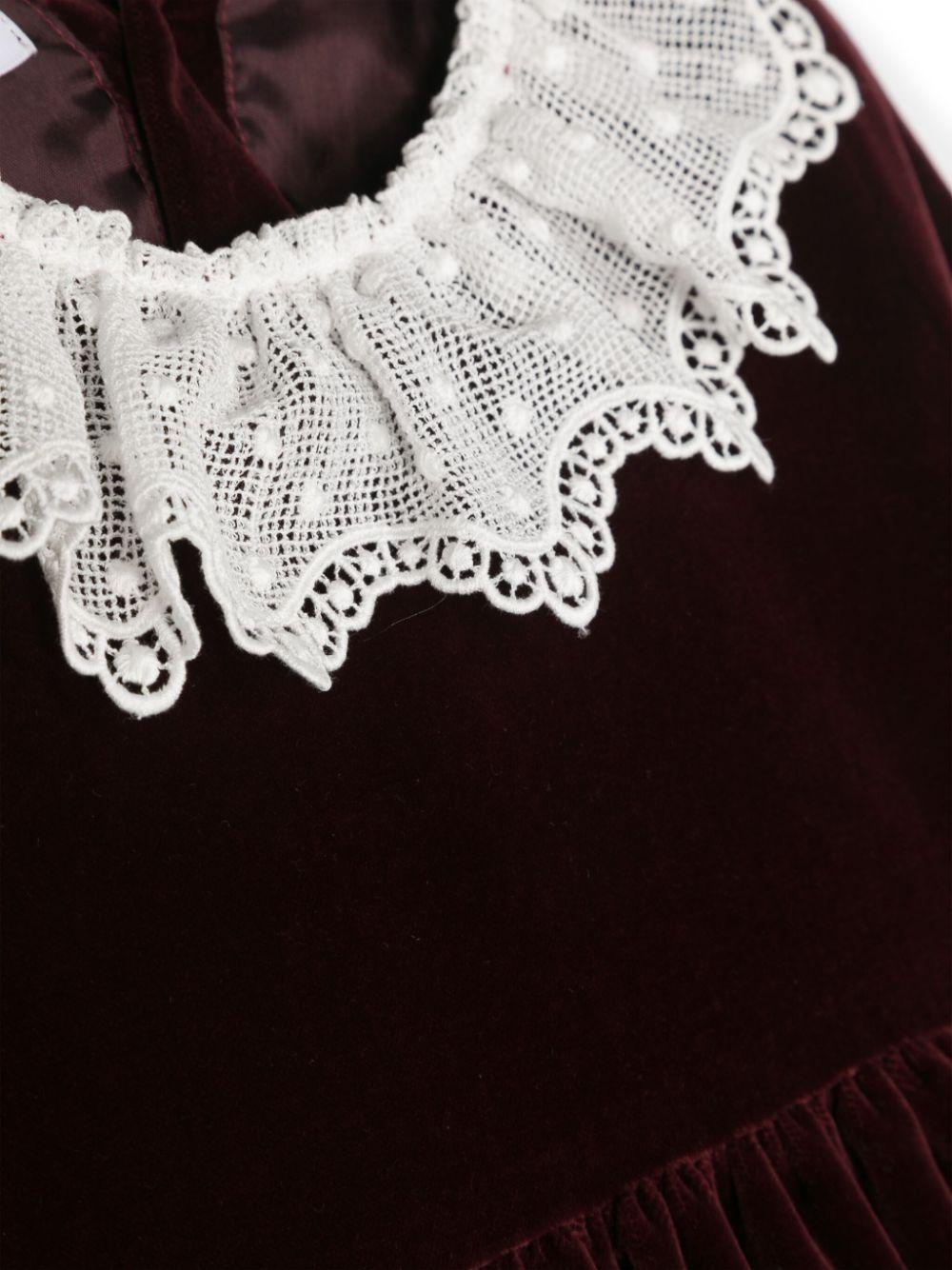 abito bordeaux neonata