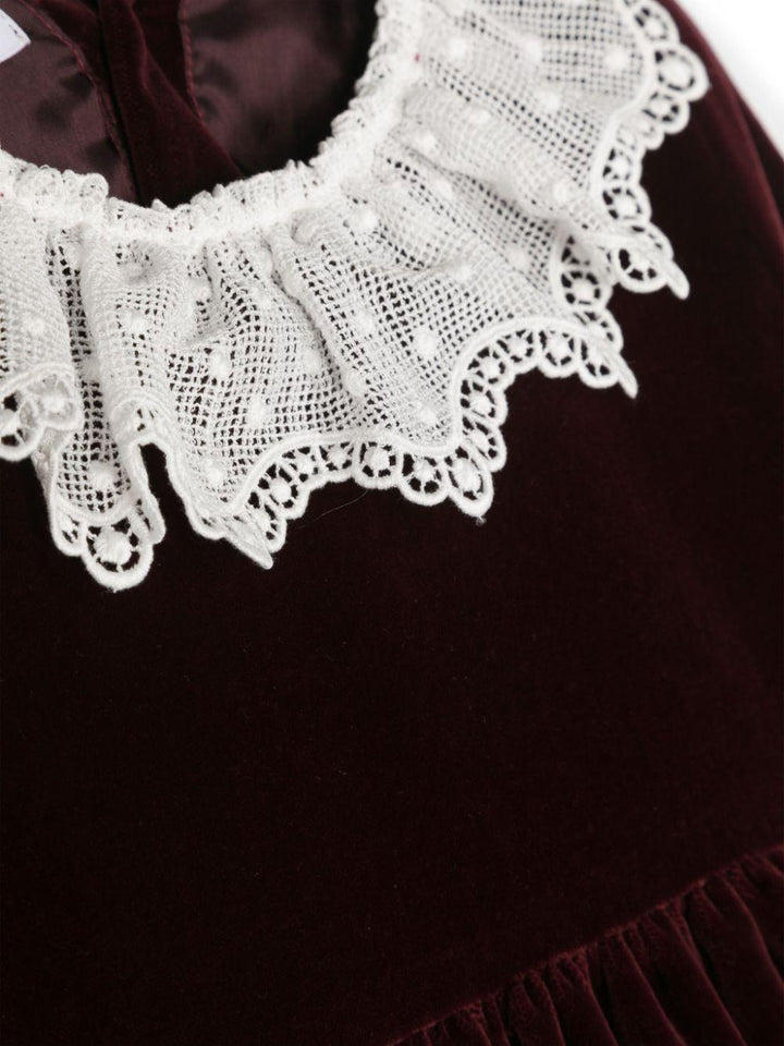 abito bordeaux neonata