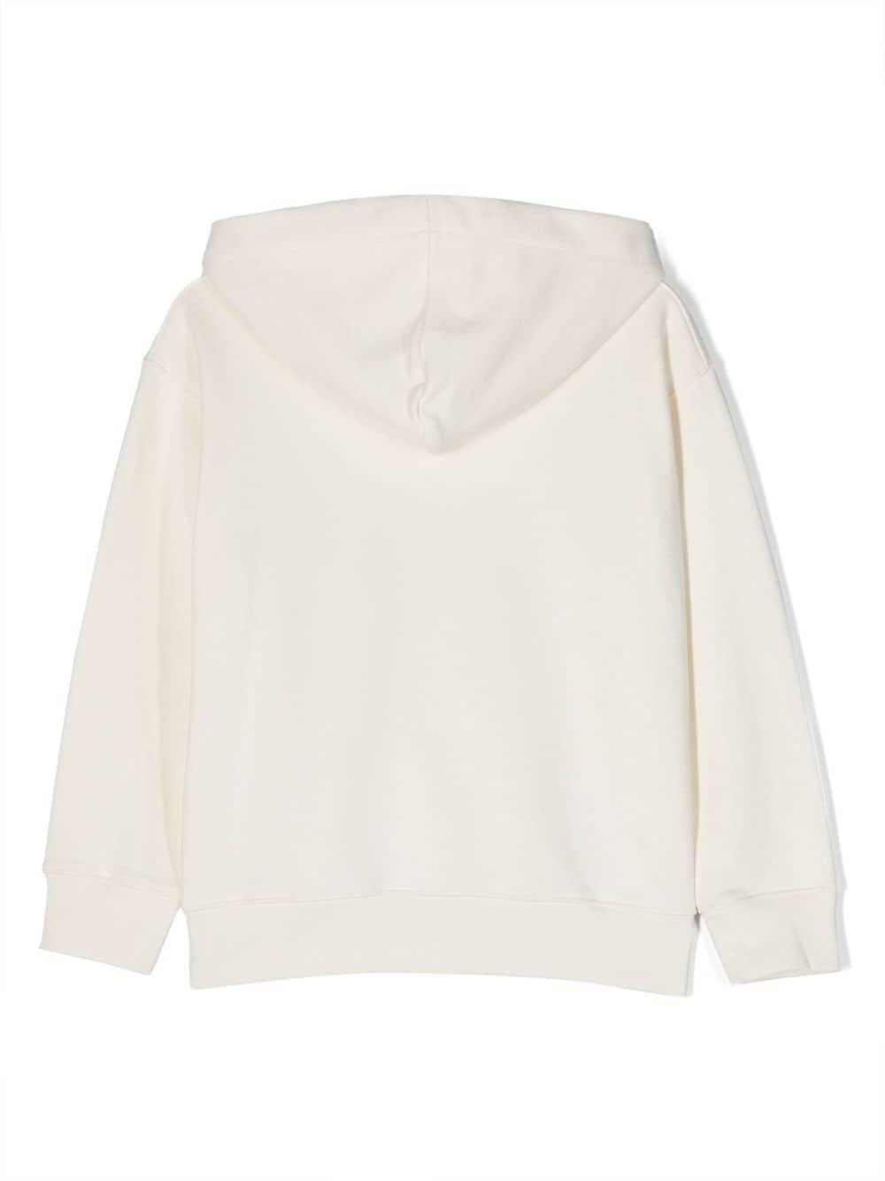 Felpa bianca bambino