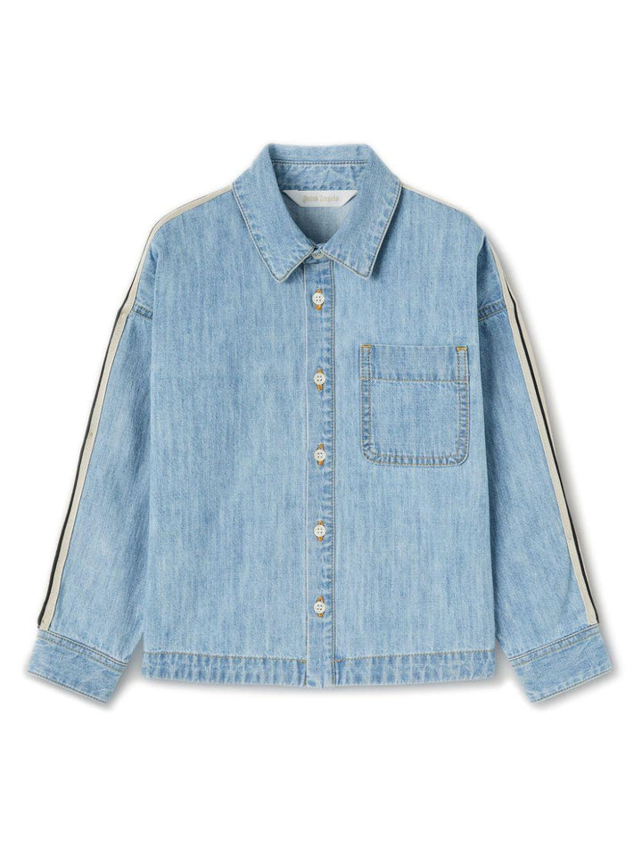 Camicia bambino blu polvere
