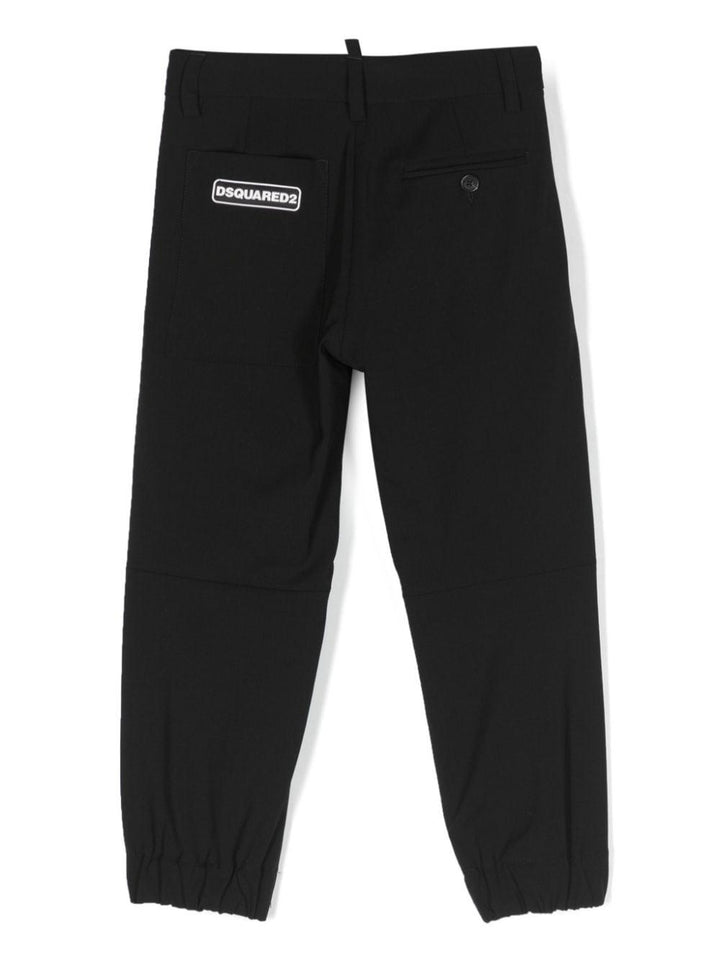 Pantalone nero bambino DQ1921D000T DQ900 DSQUARED2 KIDS 