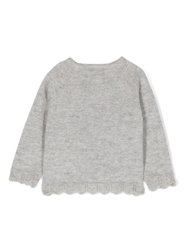 Cardigan grigio neonata