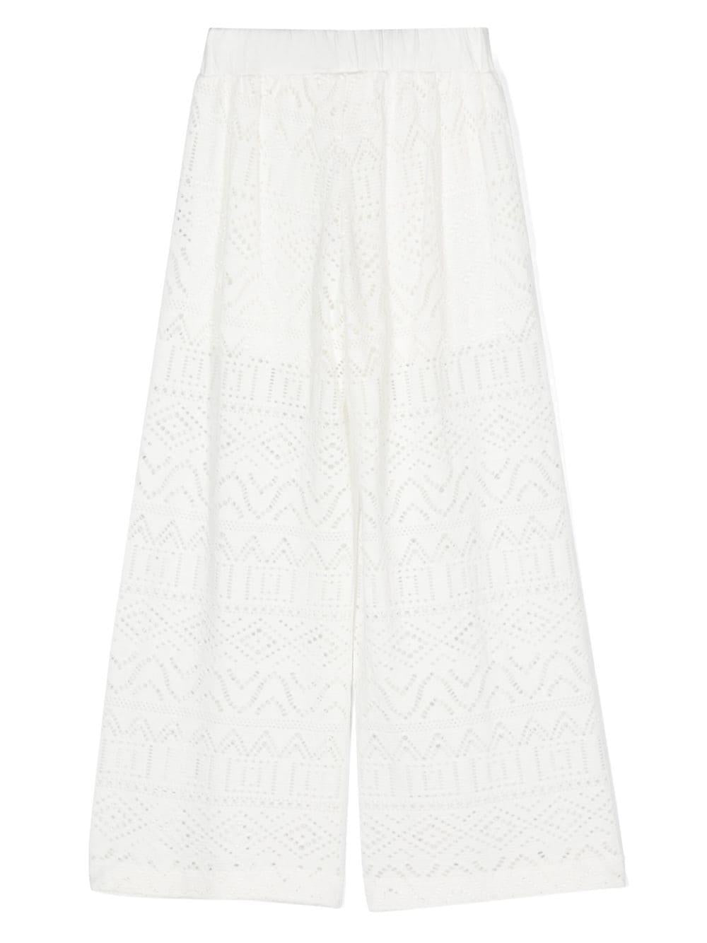 Pantaloni bianchi bambina