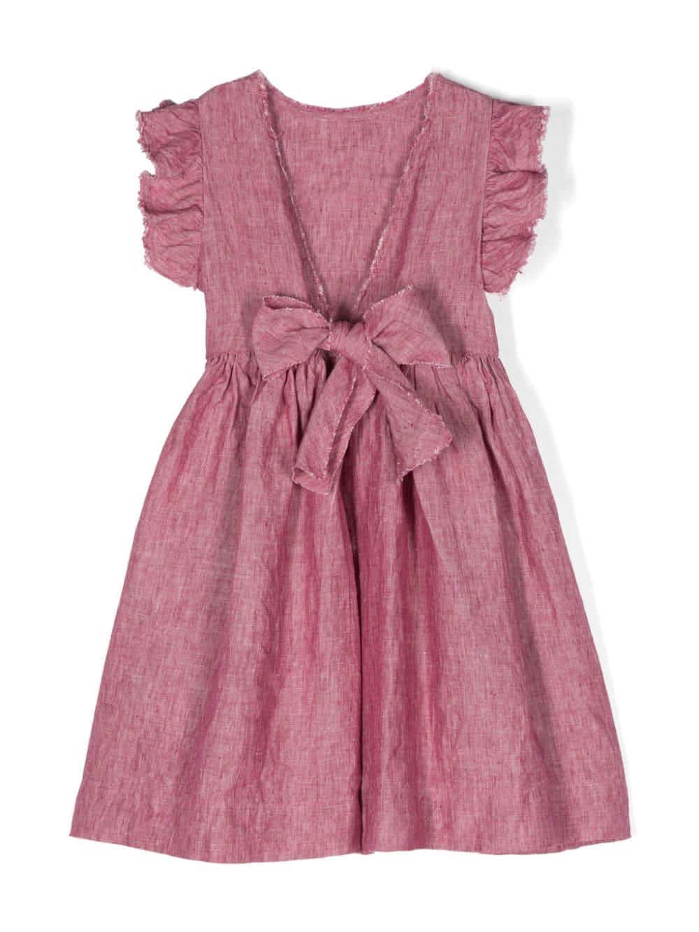 abito rosa bambina