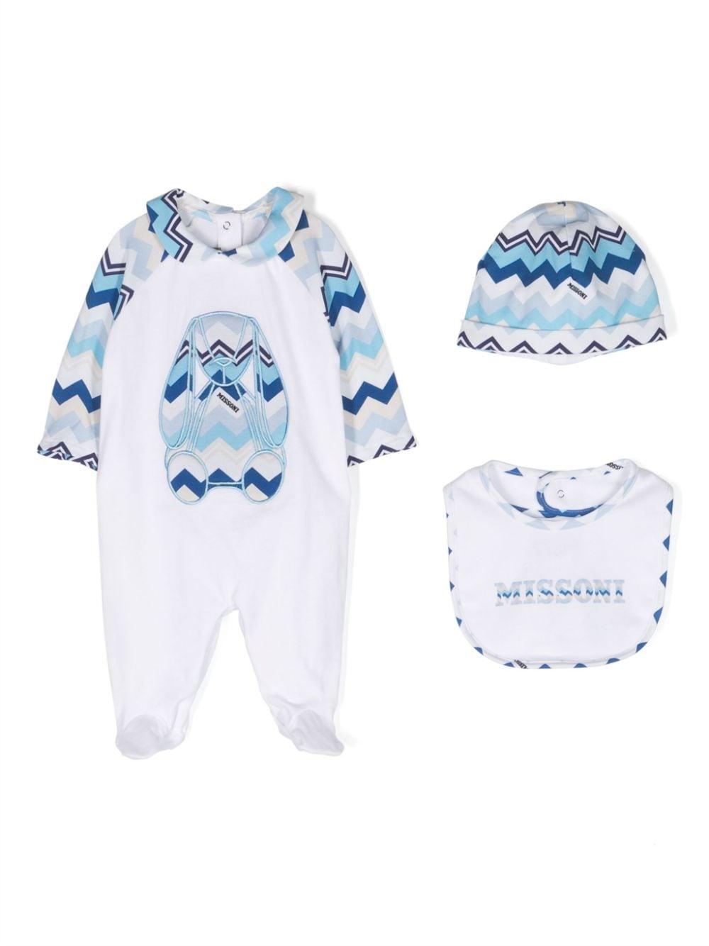 Set bianco neonato MTB550J0177 100CE MISSONI KIDS 