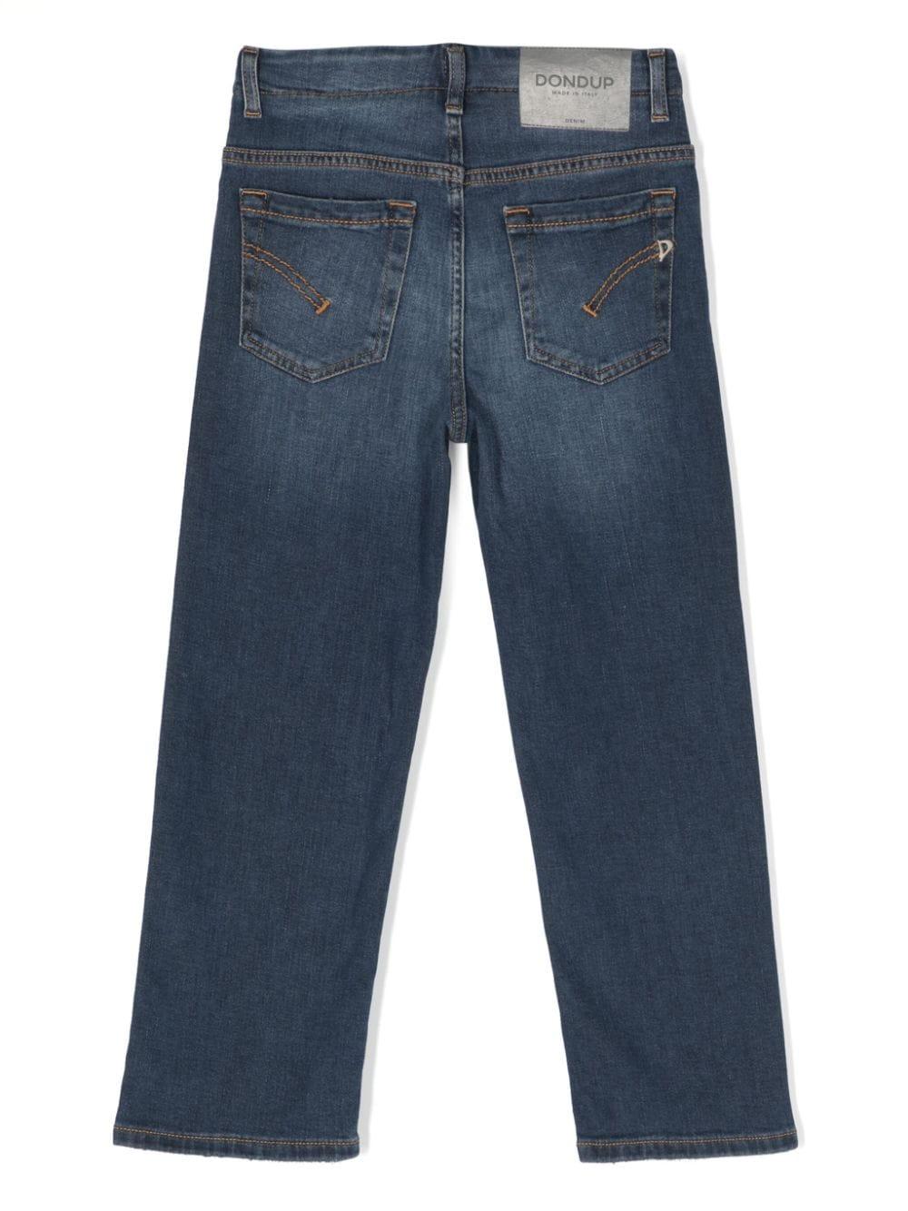 Pantaloni jeans blu ceruleo bambina