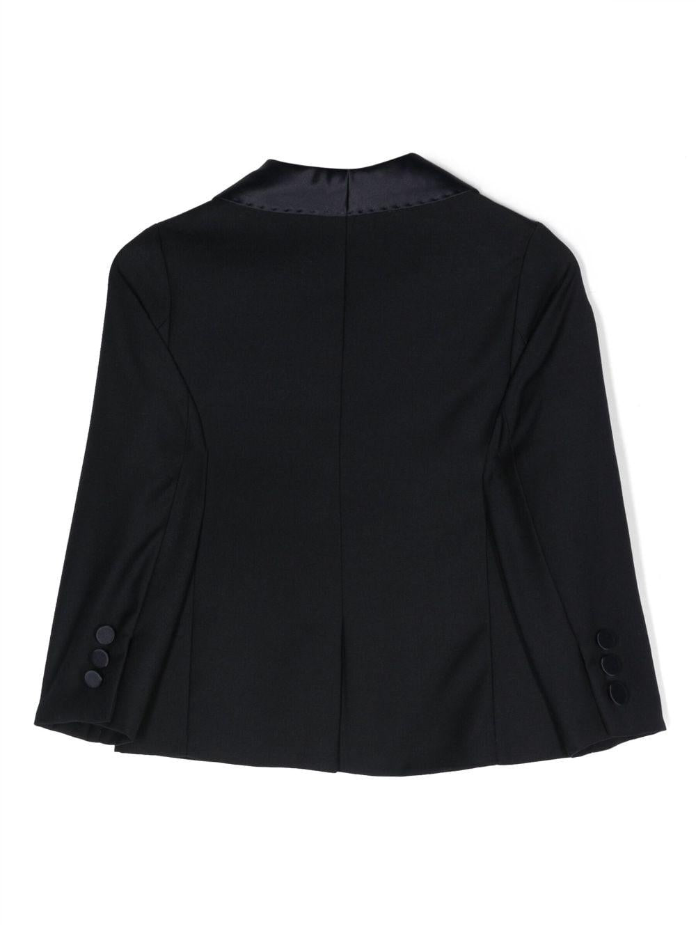 Blazer monopetto classico blu bambina 25B1052354 056S Monnalisa kids 