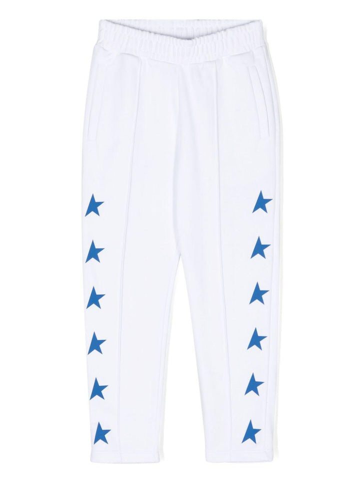 Pantaloni bianchi/blu bambino