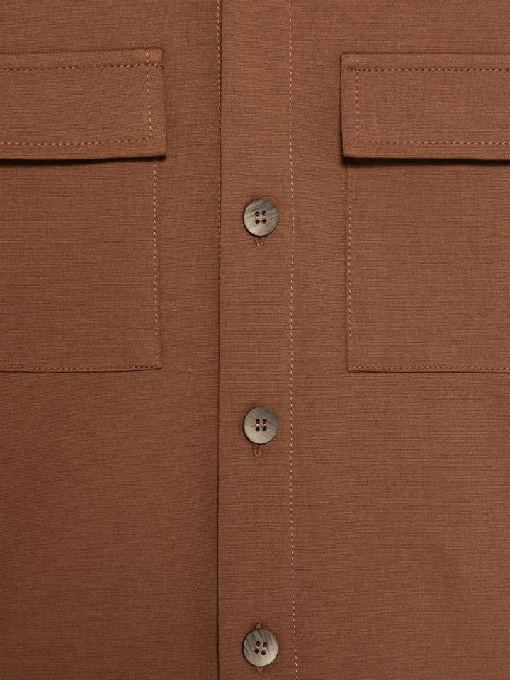 camicia marrone bambino PP3930 TABAC Paolo Pecora kids 