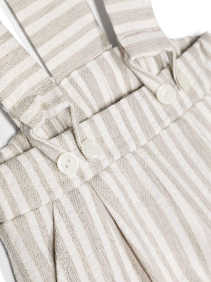 Salopette neonato beige/grigio