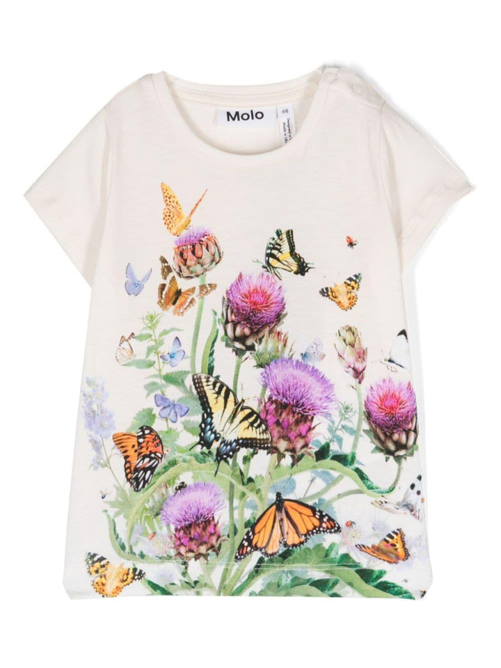 T-shirt neonata bianca
