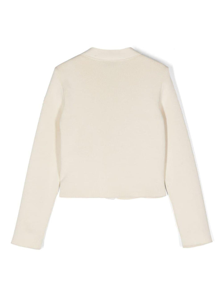 Cardigan beige bambina