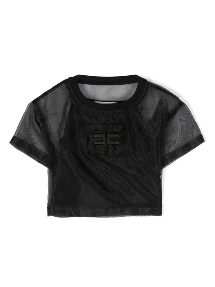 T-shirt nera bambina