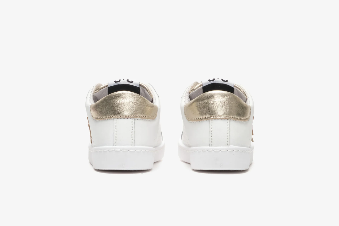 sneakers bianco/oro bambina