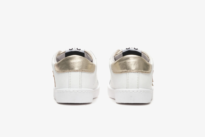 sneakers bianco/oro bambina