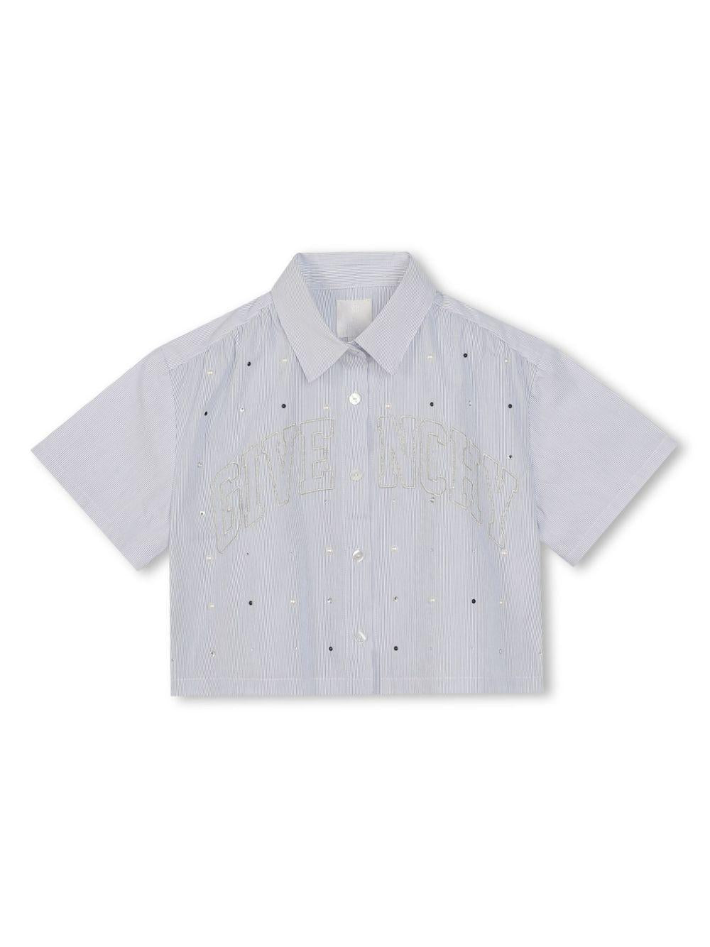 Set bambina bianco/blu H30028 N48 Givenchy Kids 