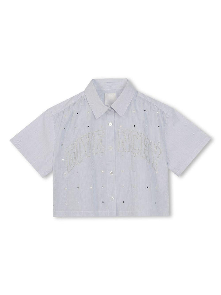 Set bambina bianco/blu H30028 N48 Givenchy Kids 