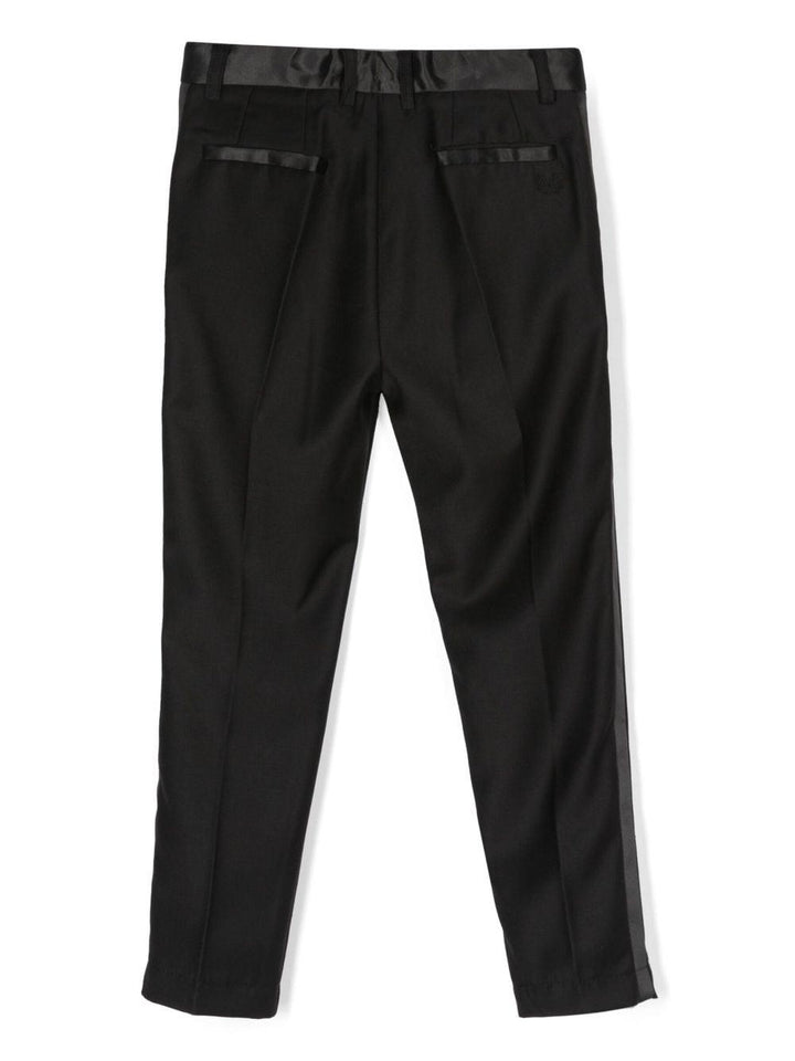 Pantaloni nero bambina classico 25B4092354 0050 Monnalisa kids 