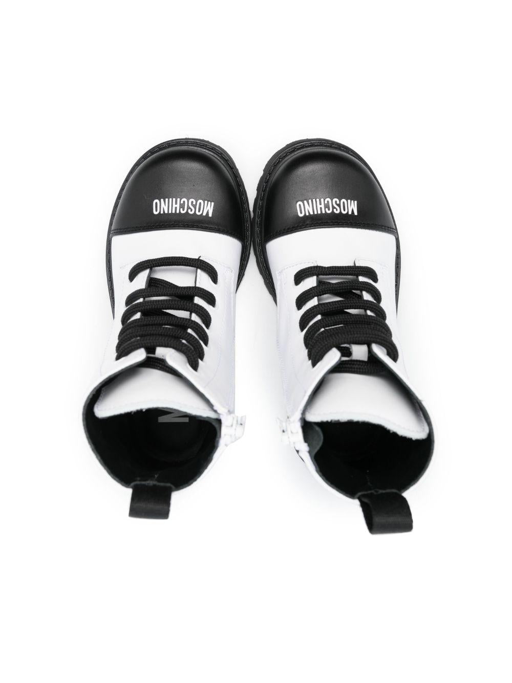 Stivali bianchi bambina 75921 VAR02 MOSCHINO KIDS 