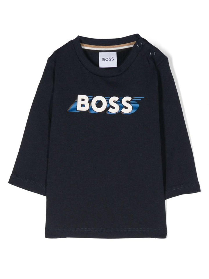 T-shirt blu neonato