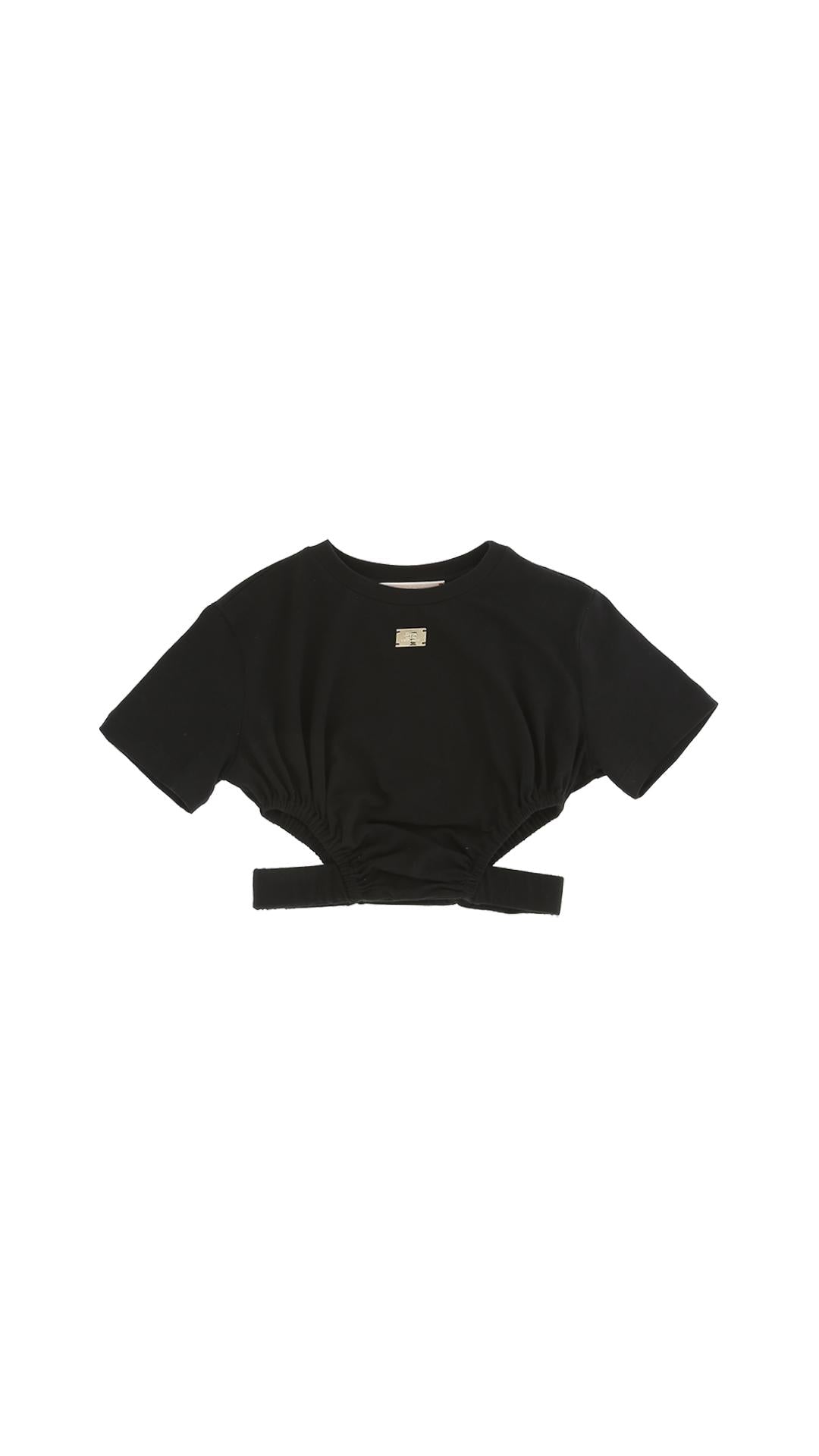 T-shirt nera bambina