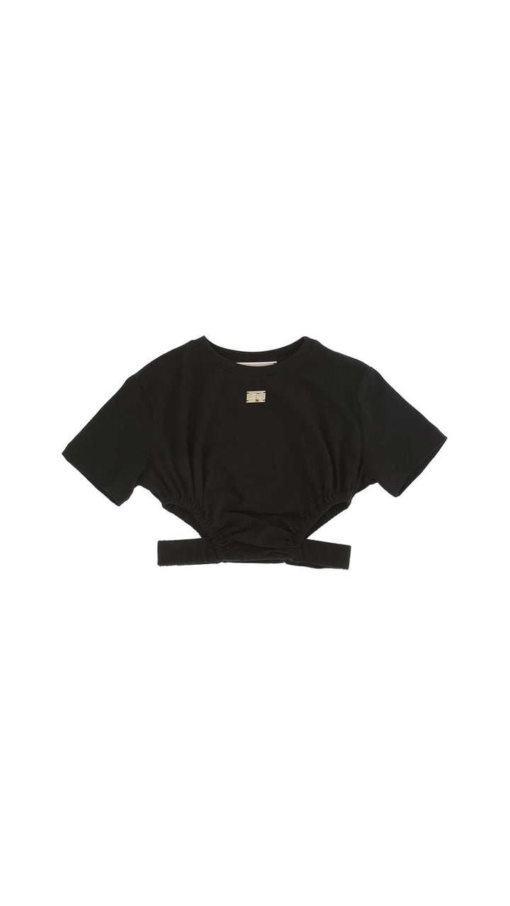 T-shirt nera bambina