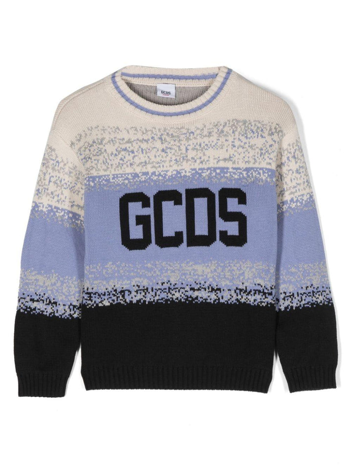 Maglione multicolor unisex con logo