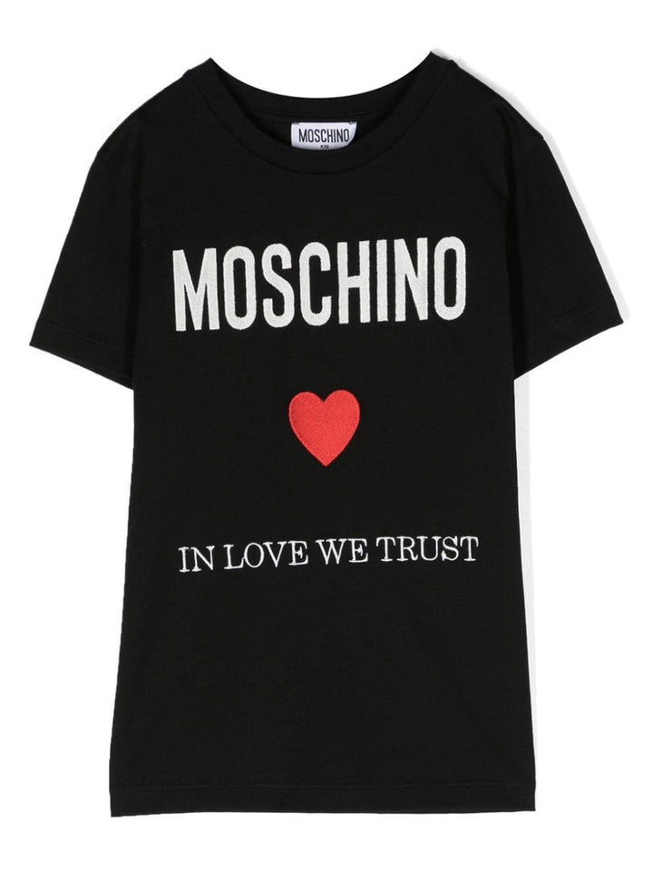 t-shirt nera bambino