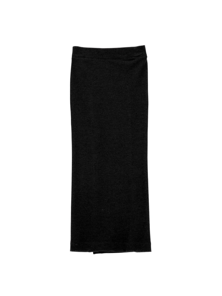 Gonna nera lunga bambina con logo 41B7022213 0050 Monnalisa kids 