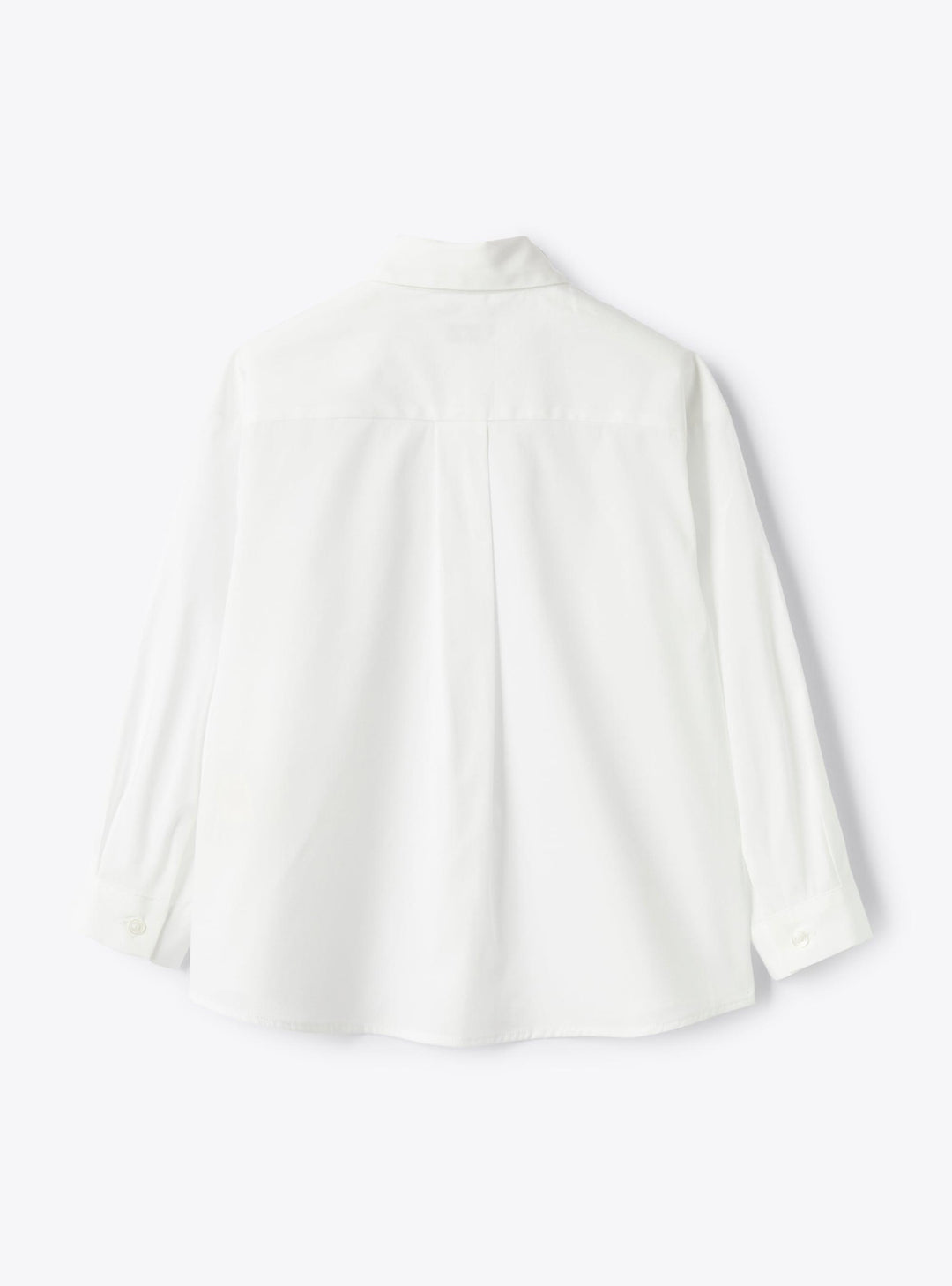 camicia bianca bambina P25CL254C0066 010 IL GUFO 