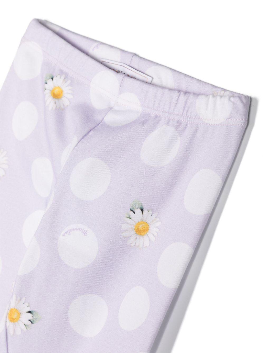 Leggins viola neonata