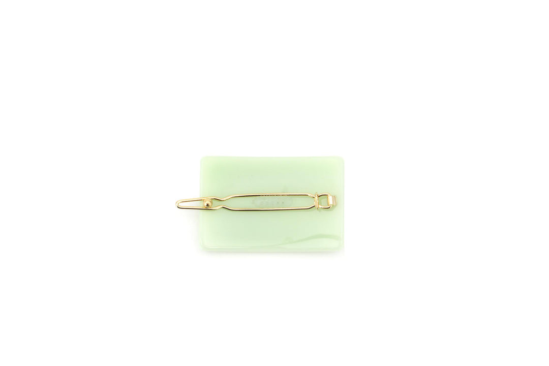Fermaglio per capelli verde bambina
