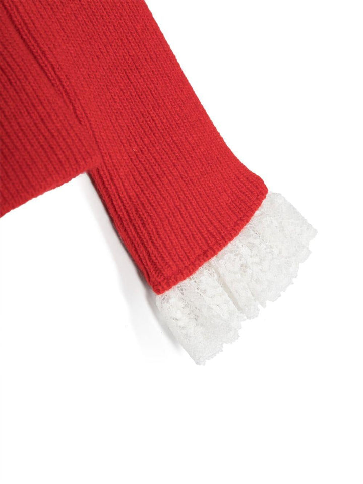 Maglione rosso bambina