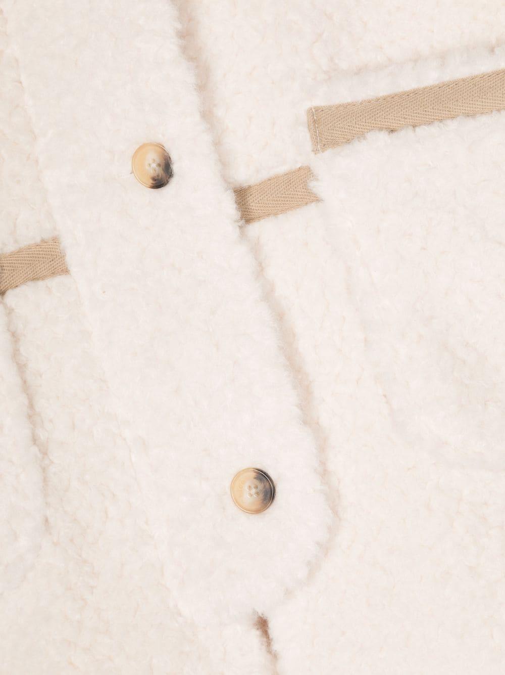 Cappotto beige bambina