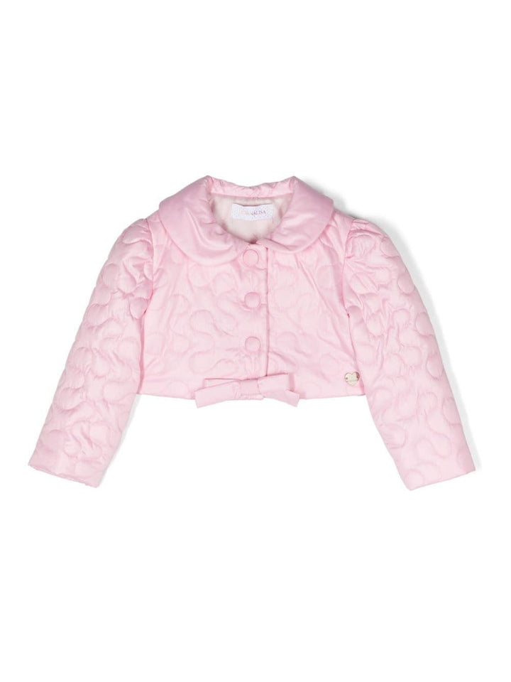 Piumino rosa neonata