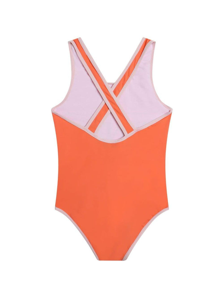costume intero arancio bambina K60174 98F KENZO KIDS 