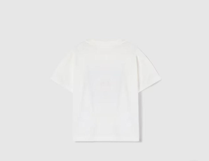t-shirt bianca neonato 837171XJHE6 9214 GUCCI KIDS 