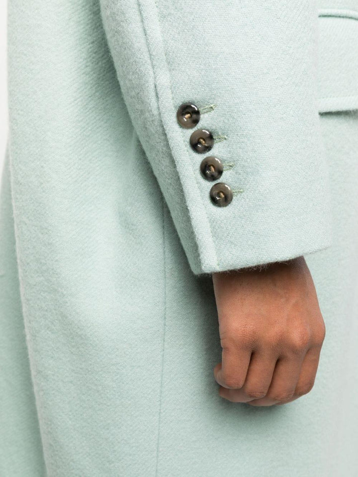 Cappotto doppiopetto blu chiaro donna