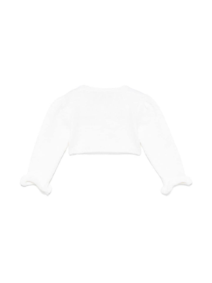 Cardigan bianco avorio neonata